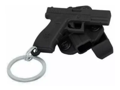 Chaveiro Glock - Bélica + Mini Coldre